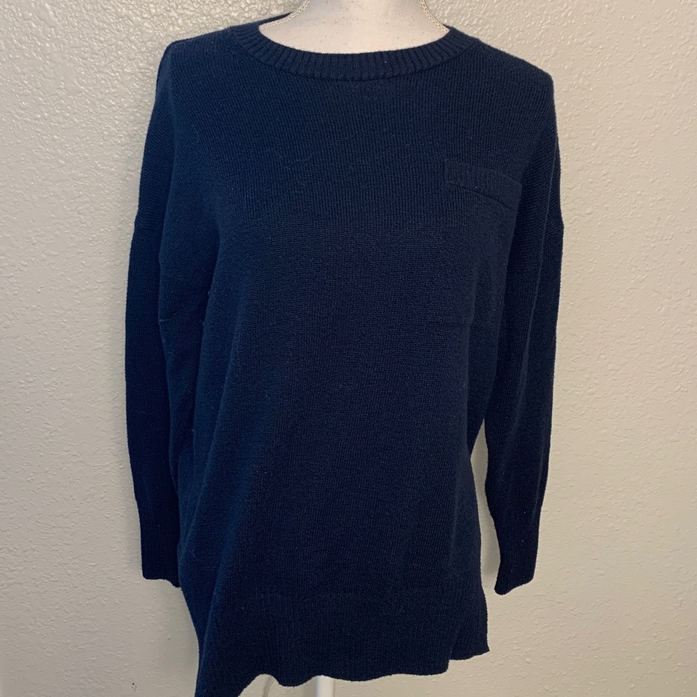 Banana Republic Dark Blue crewneck cotton Sweater women’s size medium